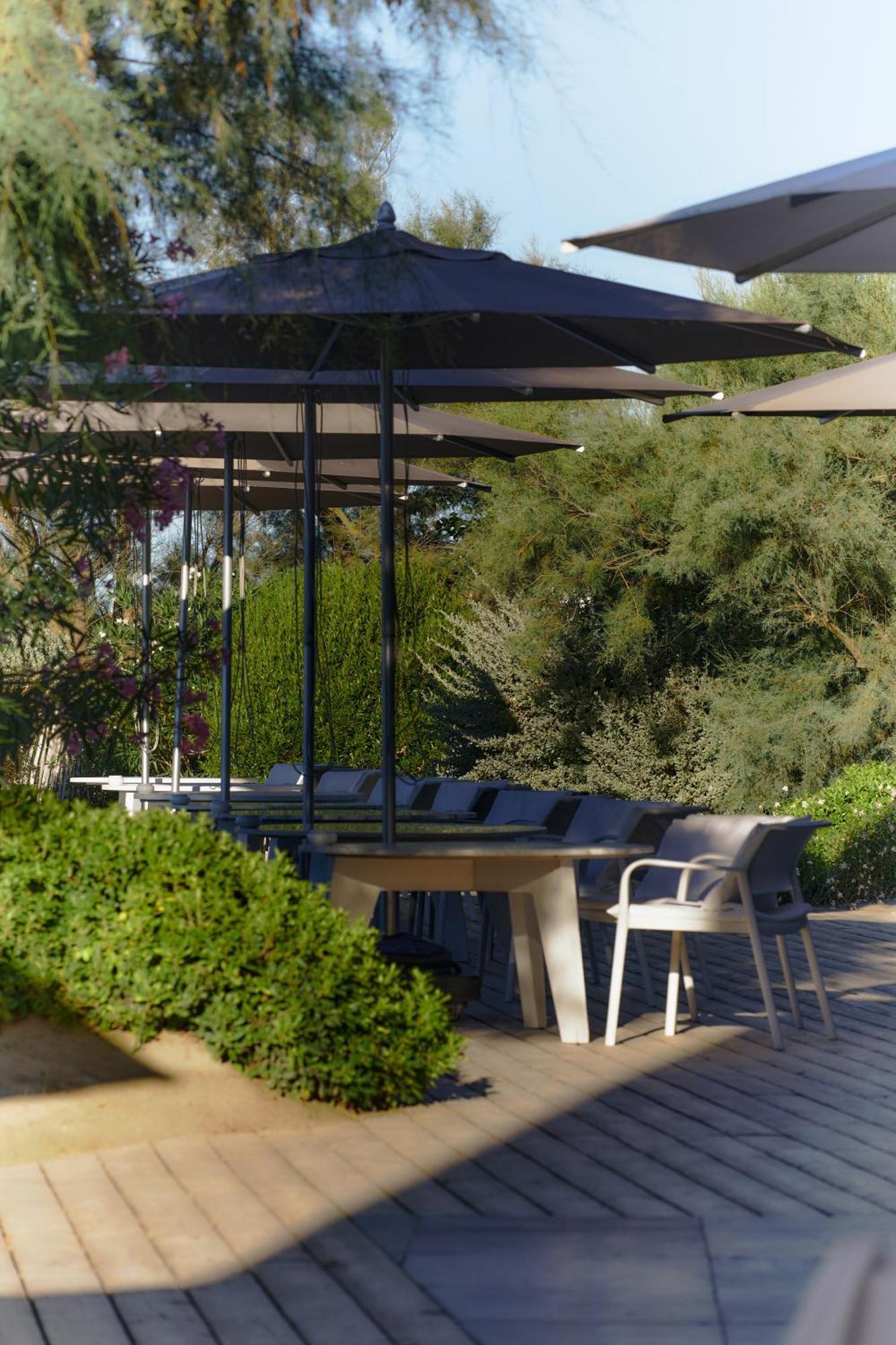 Hotel Plage Palace & Spa Palavas-les-Flots Exterior foto The patio at the restaurant